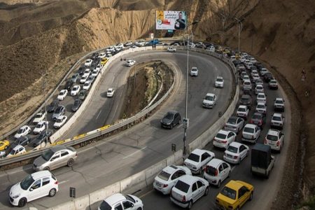 جاده چالوس از ظهر امروز یک‌طرفه می‌شود