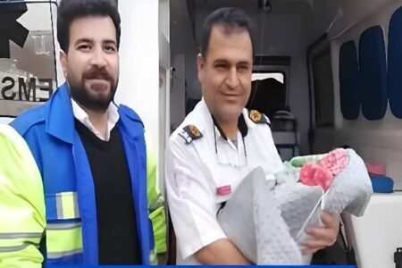 فرزندی که در آغوش اورژانس به دنیا آمد