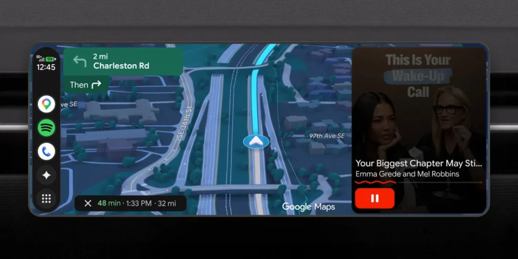 گوگل از نسخه جدید Android Auto با ظاهری مدرن رونمایی کرد